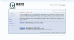 Desktop Screenshot of help.egistix.com