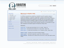 Tablet Screenshot of help.egistix.com